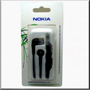 Гарнитура Nokia WH-205 черные (Блистер) ― Доктор Мобил