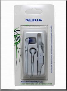 Гарнитура Nokia WH-205 белые (Блистер) ― Доктор Мобил