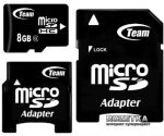 MicroSD 8GB Team (SD adapter) Class 4 