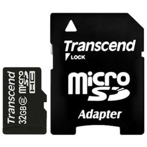 MicroSDHC 32GB Transcend Класс 2 (адаптер) ― Доктор Мобил