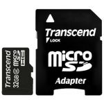 MicroSDHC 32GB Transcend Класс 2 (адаптер)