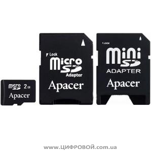 MicroSD 2GB Team (SD, miniSD adapter) ― Доктор Мобил