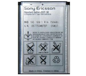 АКБ Sony Ericsson BST-36 (J300/Z550/K510/K310) ― Доктор Мобил