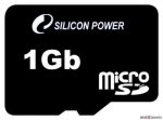 MicroSD 1GB Silicon Power (адаптер)